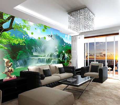 �ٲ�ɽˮ���ӱ���ǽ JPG