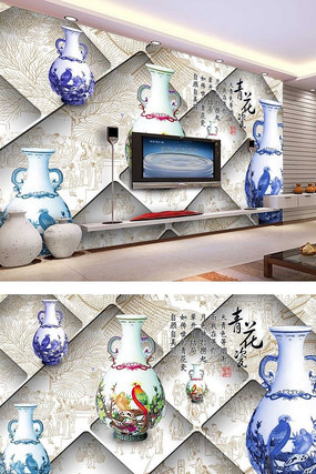 �໨����ʽʱ��3D����ǽ PSD