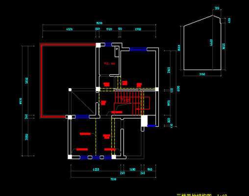 ��¥ԭʼ�ṹͼ CAD