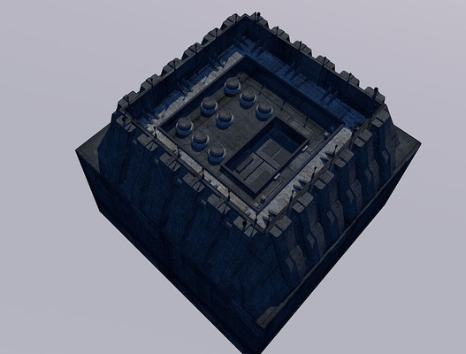 方形建筑C4D模型 方形建筑C4D模型