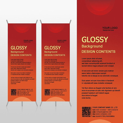 ��ɫ��ױƷxչ�ܱ���psdģ�� PSD