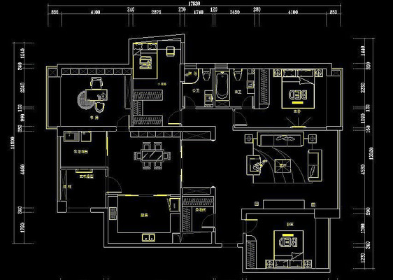 ��װ����ƽ��ͼ����ͼֽ CAD