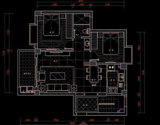 �ִ������װ��ƽ��ͼ CAD