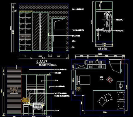 ��ʽ�������˷�ƽ����װ�����ͼ CAD