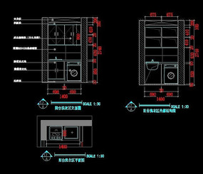 ��̨ϴ��������ͼ CAD