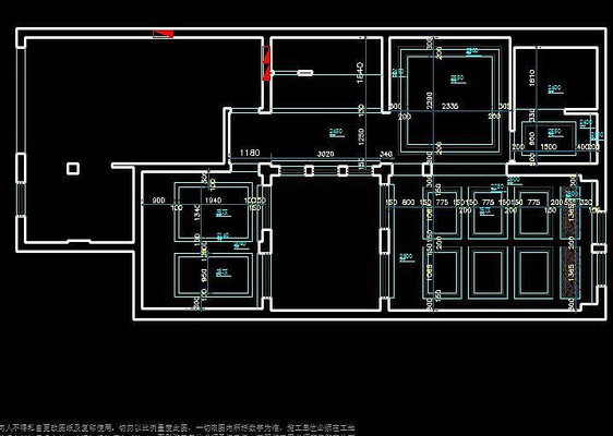 别墅装修地下室顶面尺寸示意图