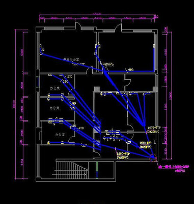 现代家装二层弱电平面图 现代家装二层弱电平面图