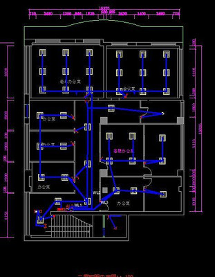现代家装二层照明平面图 现代家装二层照明平面图