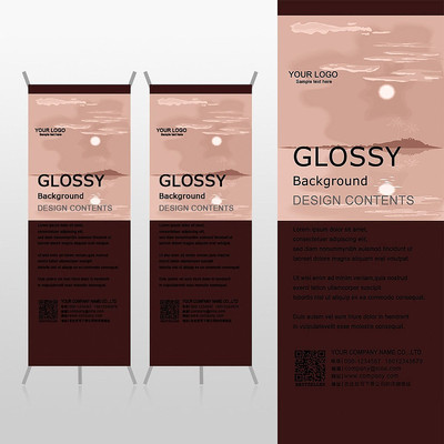 ˮīЧ���й���ɽˮXչ�ܱ���psdģ�� PSD