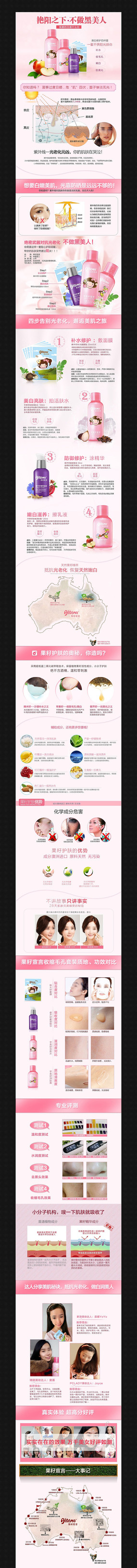 �Ա���ױƷ����ҳϸ������ͼģ�� PSD