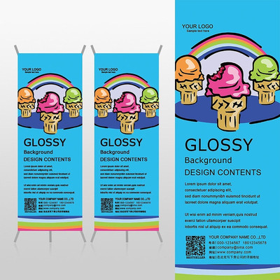 ��ˬ���ղʺ�����Xչ�ܱ���psdģ�� PSD