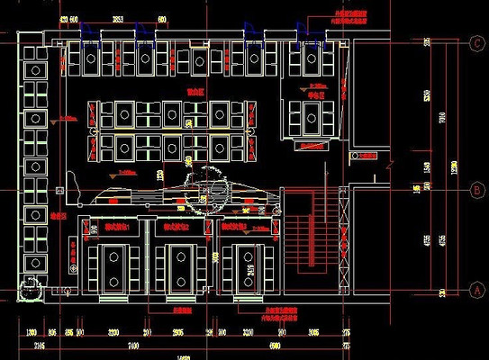 ��ʽ�տ������ƽ�沼��ͼ CAD