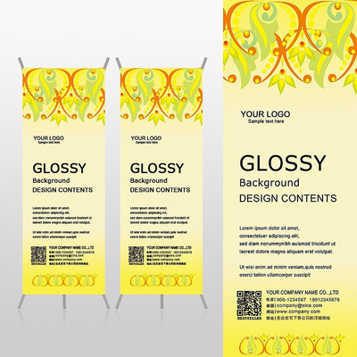 ��ɫ�������仨��԰�ջ���Xչ�ܱ���psdģ�� PSD