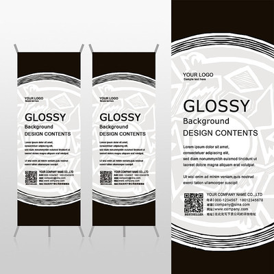 ���ڰ�ɫ����ƷXչ�ܱ���psdģ�� PSD