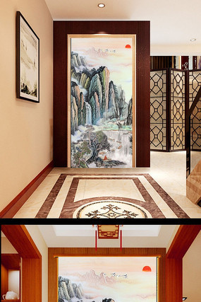 �����ɽ��ɽ��ˮ�������� PSD