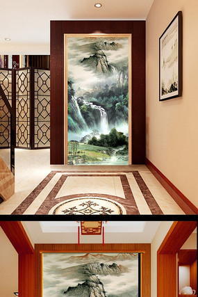 ɽˮ�����羰�����ظ��� PSD