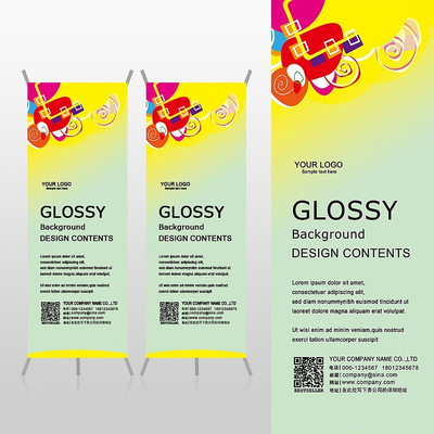 ��ɫ��ͯ�������ҵ�Xչ�ܱ���psdģ�� PSD