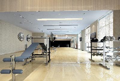 健身房装修设计3D效果模型素材 健身房装修设计3D效果模型素材