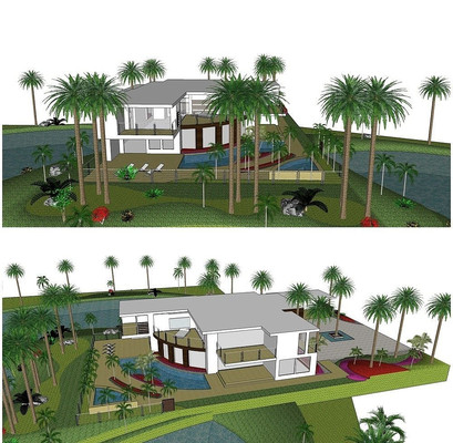 ���۴󷽱���ͥԺС��԰SUģ�� skp