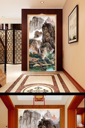 ����ɽˮͼ�羰������ PSD