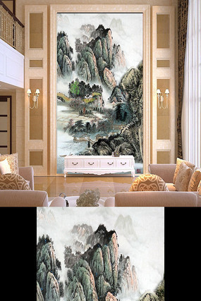 ɽˮ�羰��ɽˮͼ�������� PSD