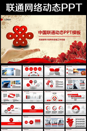 中国联通公司新年工作目标计划PPT pptx