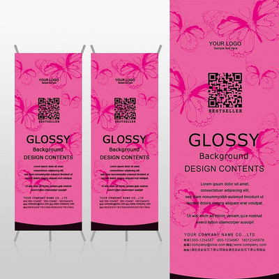 �ۺ�ɫ�������ƶ�ά��Ů������Xչ�ܱ���psdģ�� PSD