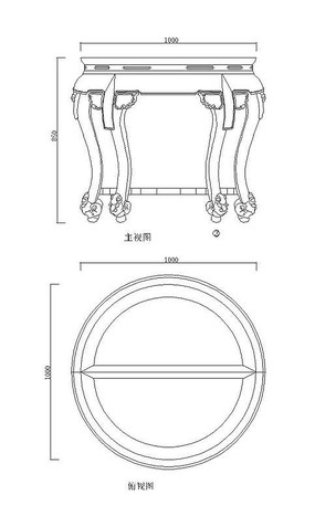 �����ľ�񻨰�Բ��CAD�ز� dwg