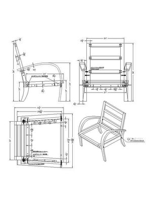 ��ľ����������CAD�ز� dwg