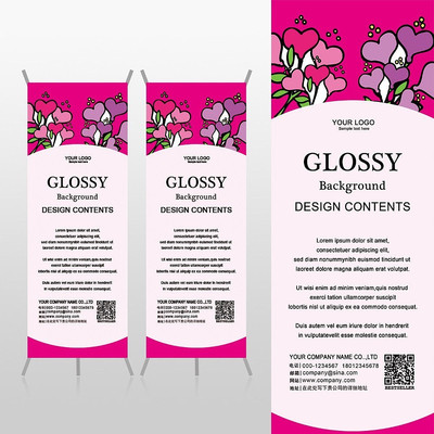 ֲ�ﰮ�ķۺ�ɫΨ������԰��Xչ�ܱ���psdģ�� PSD