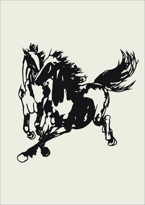 黑白图超清激光雕刻素材