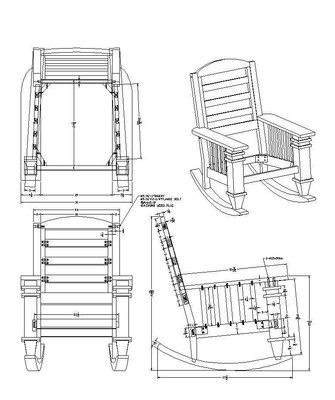 ˫��ҡ��CAD�ز� dwg