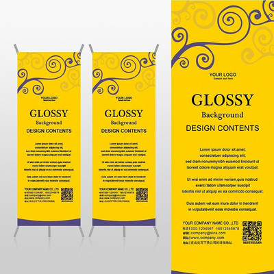 �ϻ�ɫ�ŵ���Ƹߵ�Xչ�ܱ���psdģ�� PSD