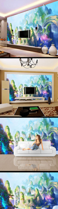 ɽˮ������ǽɽ�͵��ֱ���ǽ��ֽ