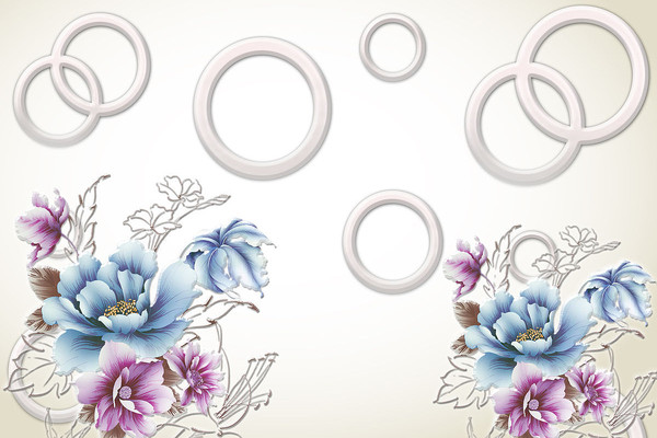 3D立体浮雕花卉背景墙 3D立体浮雕花卉背景墙