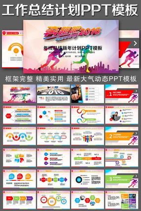 奔跑吧2016年终总结新年计划述职报告PPT 奔跑吧2016年终总结新年计划述职报告PPT