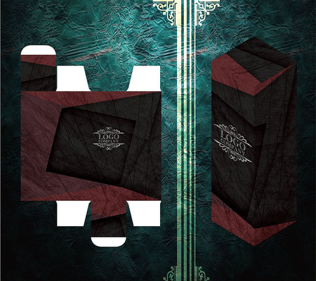 ��ɫ���β�θа�װ��ģ�� PSD