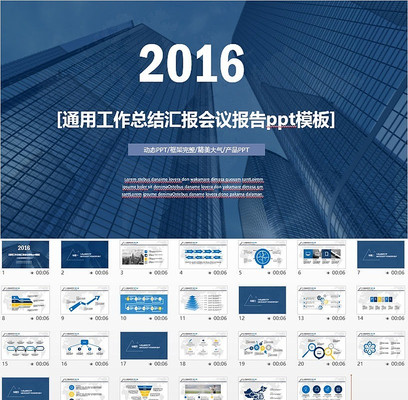 2016չܽ㱨PPTģ