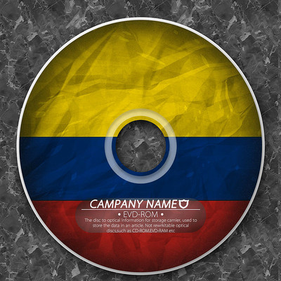 哥伦比亚国旗光盘设计 哥伦比亚国旗光盘设计
