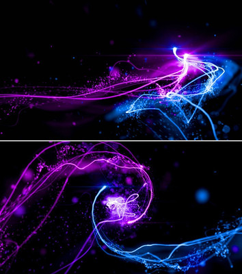 炫光拖尾文字ae模板