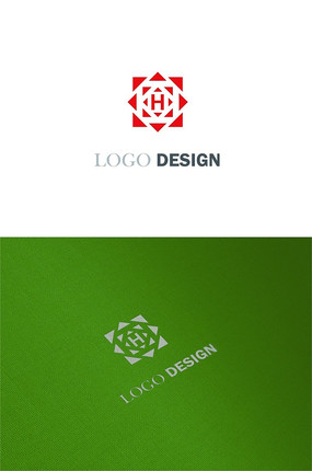 h字母开头logo设计素材专辑
