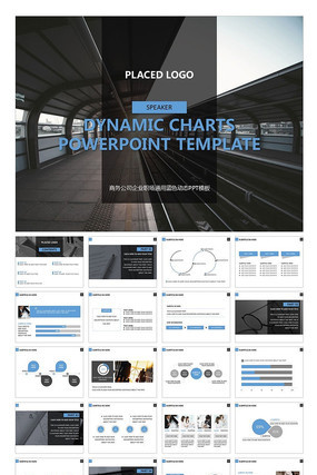 ����˾��ҵְ��ͨ����ɫ��̬PPTģ��