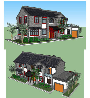 ��ϸ��լ������ͼ��ʦSUģ�� skp