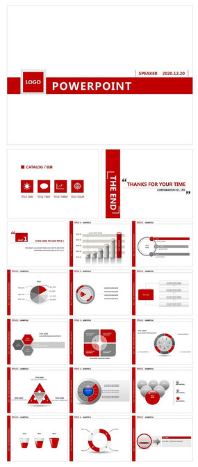 ���ְ����̬��ɫPPTģ��