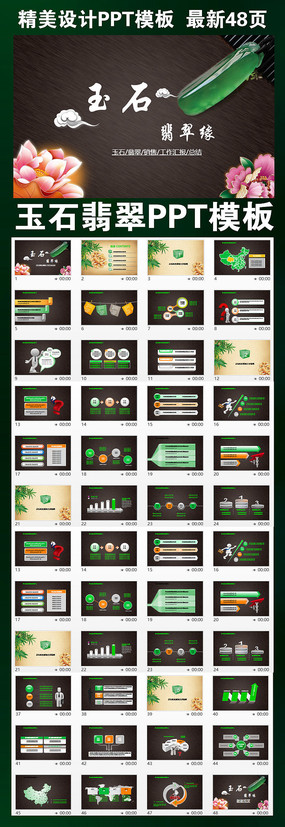 �й���ŵ���������鱦��������PPTģ��