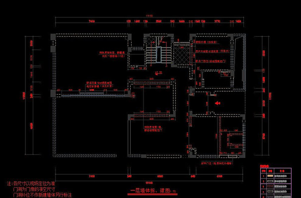 ����һ��װ��ǽ��Ķ��ߴ�ͼ