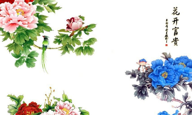 古典唯美背景墙 古典唯美背景墙