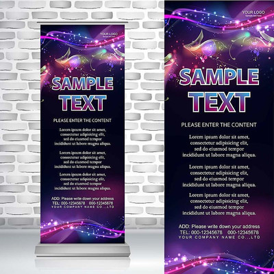 闪亮璀璨彩色星光时尚精美易拉宝 闪亮璀璨彩色星光时尚精美易拉宝