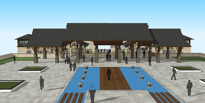 �¹Ž�����԰��������SUģ�� skp