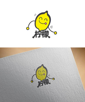 柠檬鱼标志logo设计